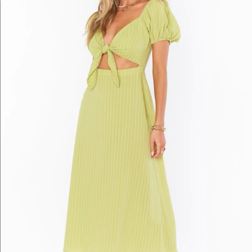 Show Me Your Mumu Lime Green Dress, Size Xs